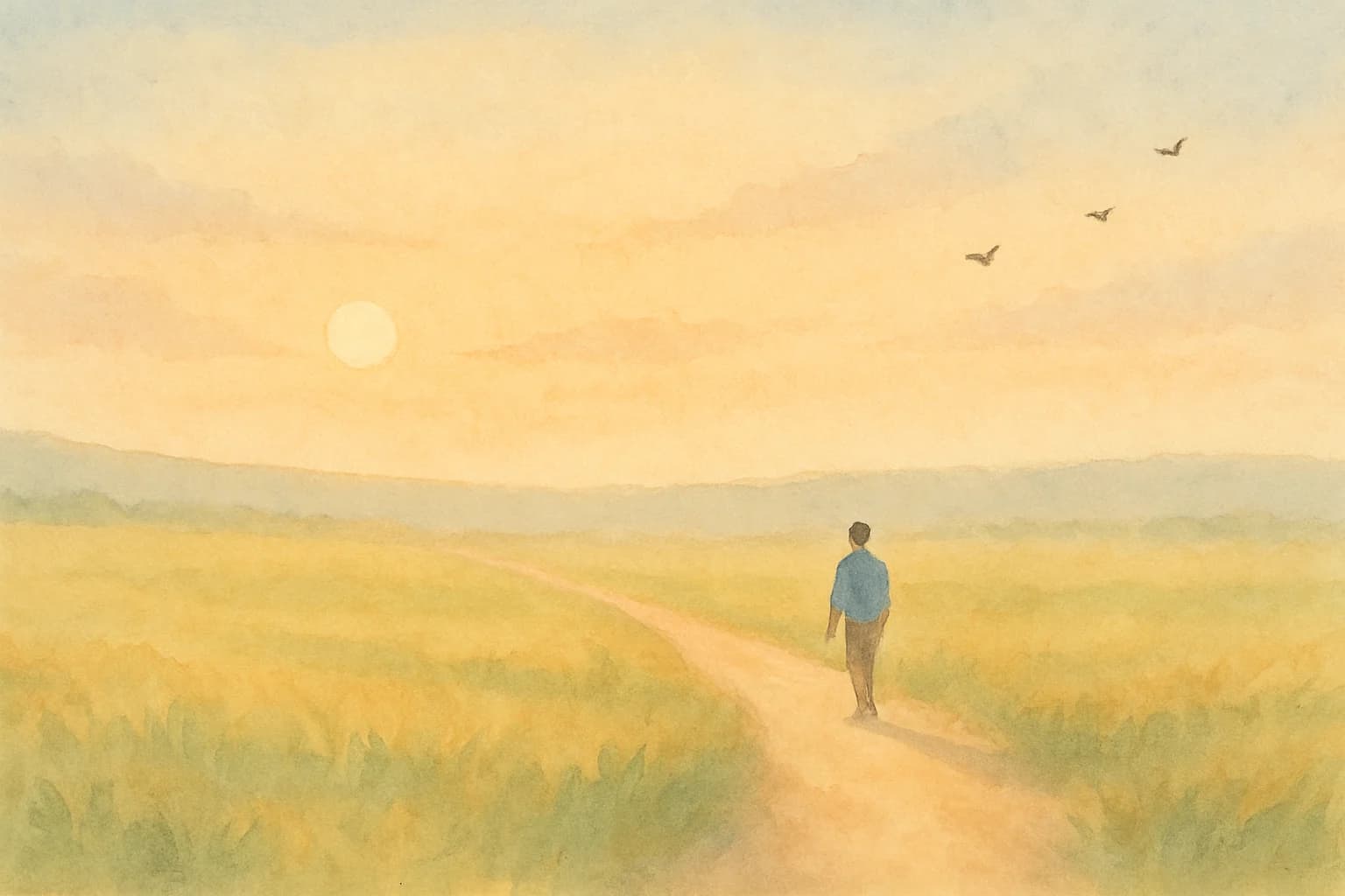 Una testa tra le nuvole